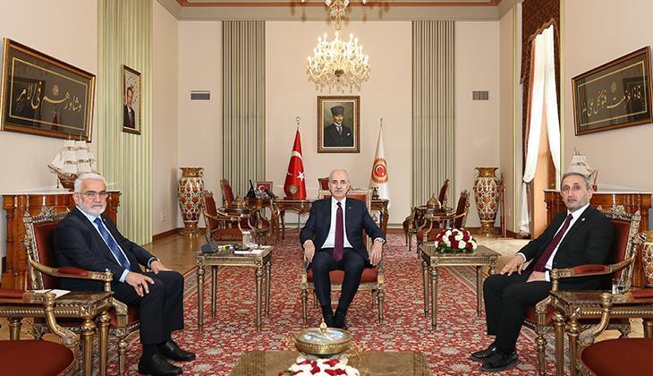 Meclis Başkanı Kurtulmuş, Yapıcıoğlu’nu kabul etti