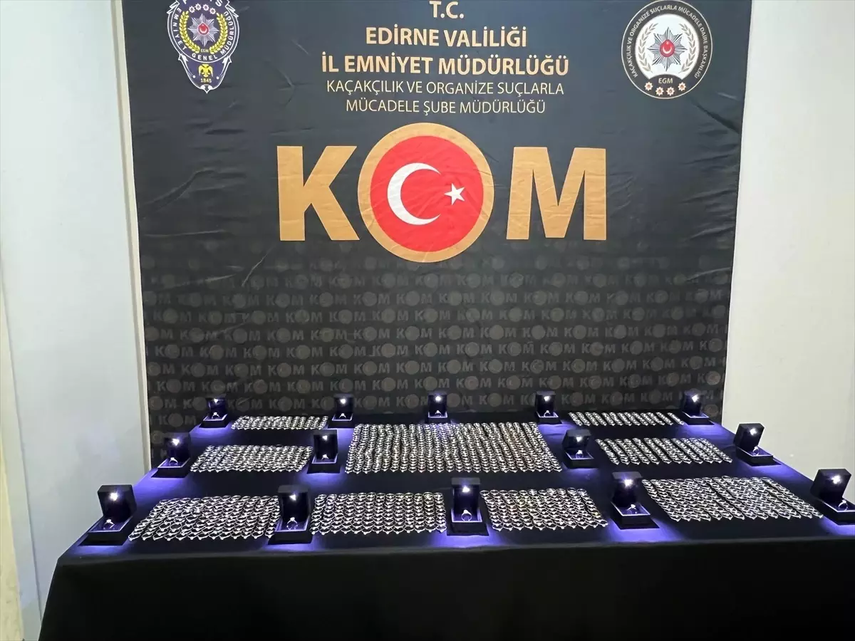 Edirne’de Kaçak Kehribar ve Pırlanta Yakalandı
